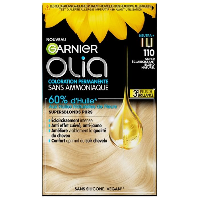 GARNIER Coloration Olia superblonds 110 super Coloration éclaircissant blond naturel