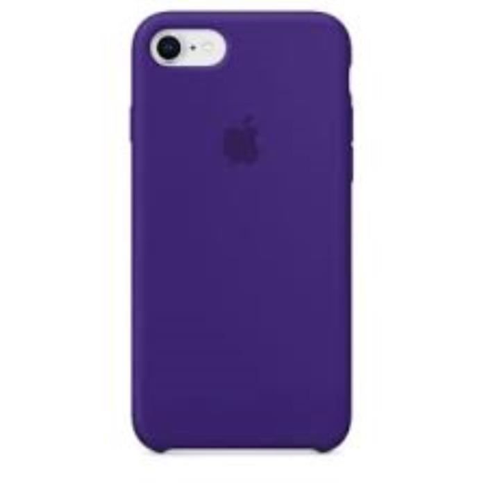 Coque Silicone pour Apple iPhone 7 et 8 Silicone Gel mat - VIOLET OLIVE Mat