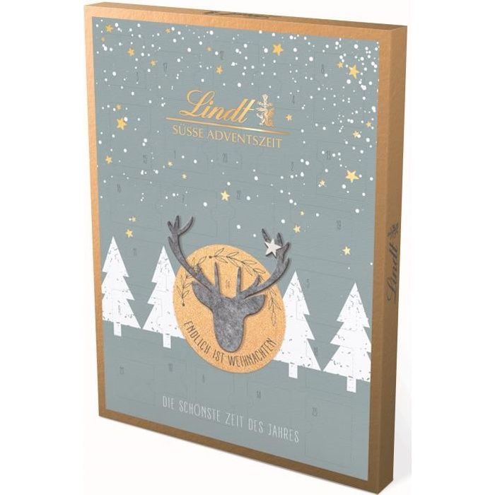 Lindt Calendrier de l'Avent Edition en feutre Noël Chocolat 275g