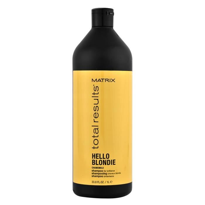 TOTAL RÉSULTATS BONJOUR BLONDIE Matrice Shampoo. Shampooing à la camomille et le panthénol nettoie efficacement les cheveux et donne
