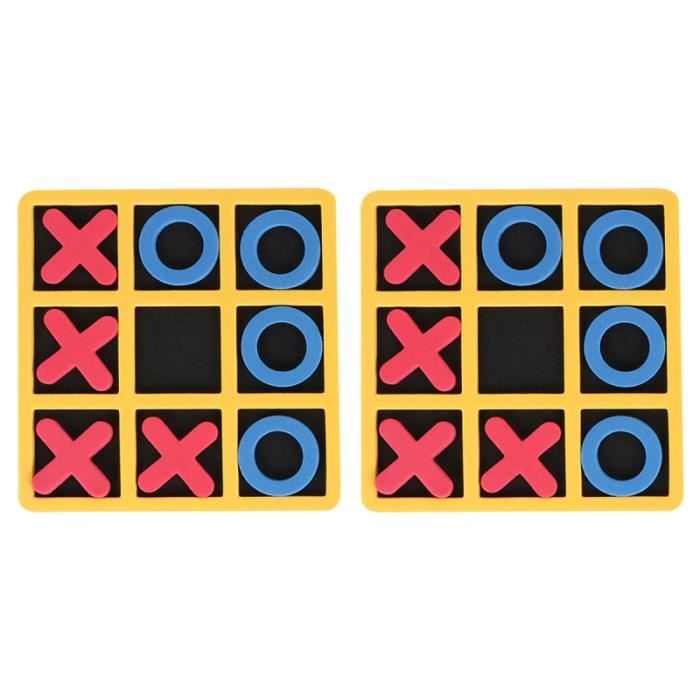 2 pièces XO Tictactoe jeu jouet multi-usages orteil Puzzle de société pour enfant enfants Parents COFFRET PRODUITS CAPILLAIRES