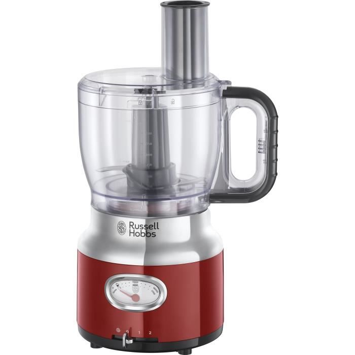 RUSSELL HOBBS 25180-56 - Robot multifonction Retro - 850 W - Rouge