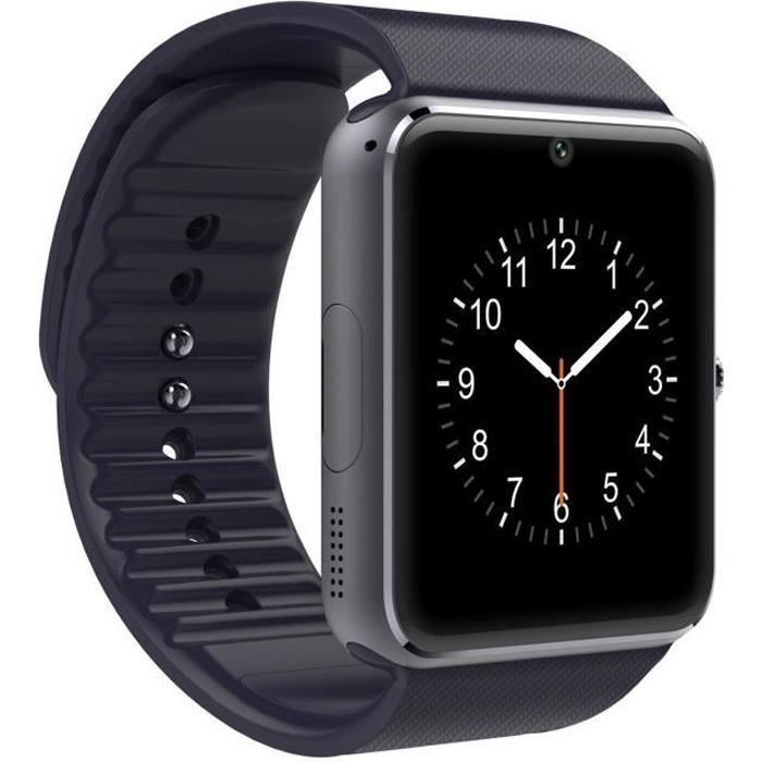 SHOP-STORY - Smartwatch Montre Connectée Compatible tous Smartphones Android et iPhone - Version Noir