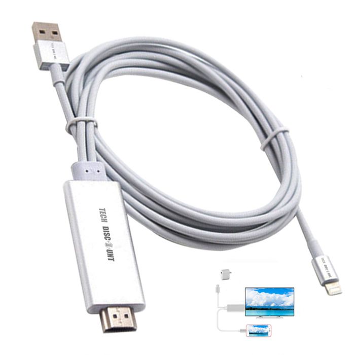 TD® Adaptateur de câble MHL Micro USB vers HDMI 1080P HD TV pour Tablette Android iphone usb prise anglaise lightning jack carte sim