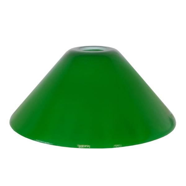 TOSEL Abat - Jour 1 lumière - luminaire intérieur - verre vert - Style pop color - H11,5cm L25,5cm P25,5cm