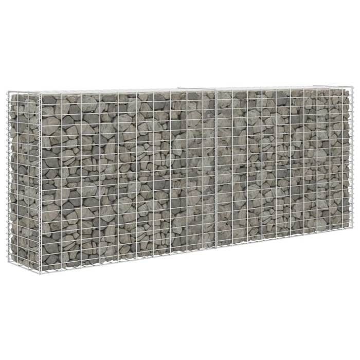 vidaXL Panier de gabion Acier inoxydable 85 x 30 x 200 cm