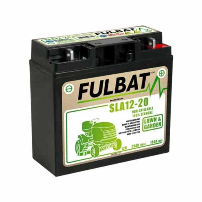 BATTERIE SLA 12-20 FULBAT 12V20AH LG 182 L77 H168 -SANS ENTRETIEN - MOTOCULTURE