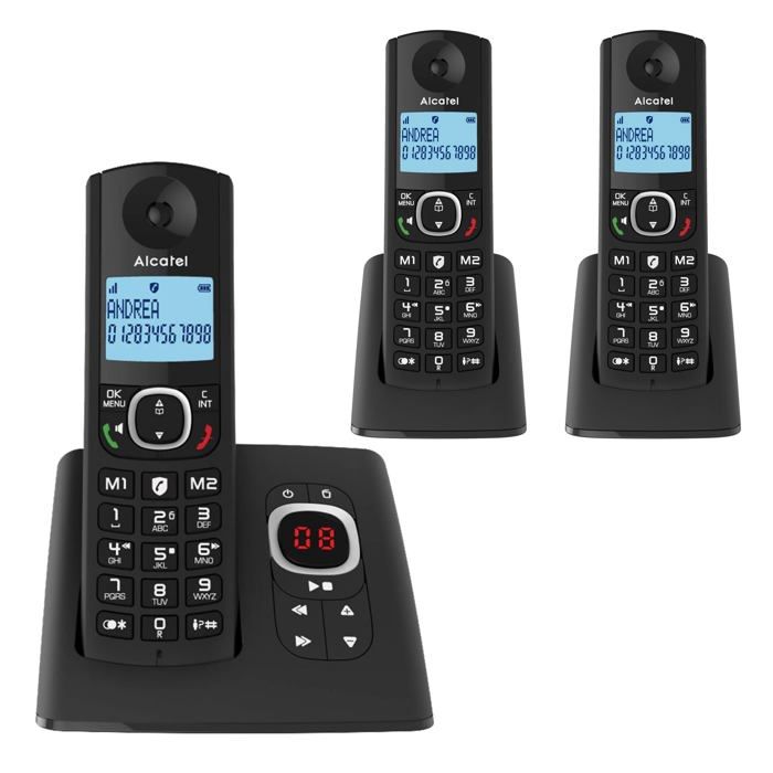 Alcatel F530 Voice telephone sans fil avec repondeur blocage d'appels mains libres et deux memoires directes