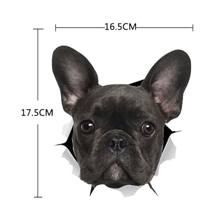 Sticker Autocollant Vinyle Chien Chiot 10x15 Cm - Multicolore - Réf. PRPE0780 - Neuf Made In France