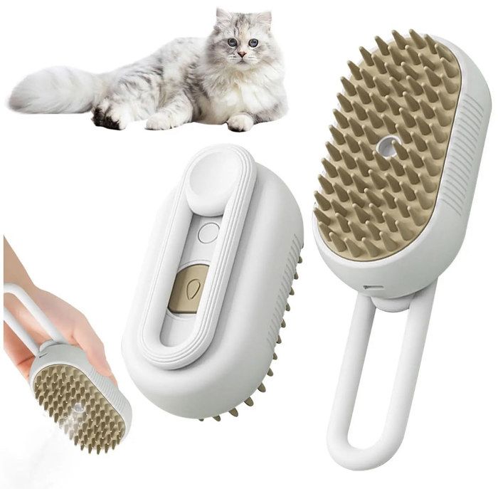 Comparer les prix de Brosse à Vapeur Électrique pour Chiens Chats -3 En 1 Peigne De Massage En Spray Pour Chats - Brosse Vapeur Pour Soins Pelage