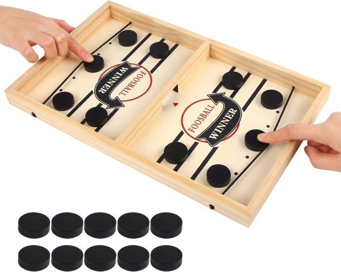 Table Multijeux Triplex Pliante - Air Hockey, Bowling, Shuffleboard - Ventilateur 12V, Pour Enfants Et Adultes