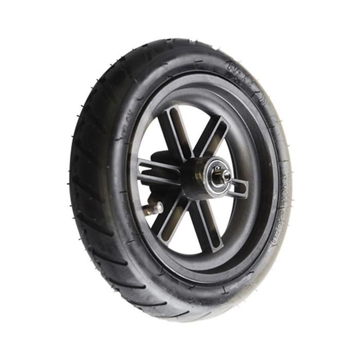 LINXOR - LOT de 2 roues increvables pour chariot 25 x 8 cm - Axe 16 mm