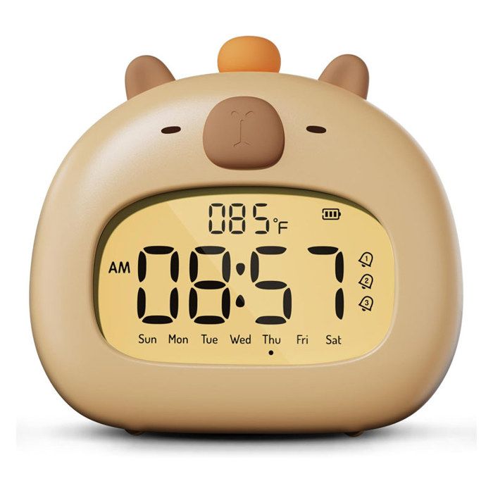 Réveil Capybara Avec Veilleuse, Adapté Aux Enfants, Jolie Veilleuse Capybara, Réveil D'apprentissage Du Sommeil Pour Tout-petits - Jeux - Jouets