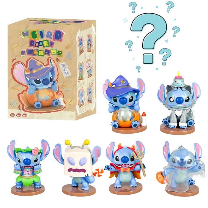 1 Pcs Stitchs Weird Diary Series 1.0 Figurines à collectionner mystère au design figurines aléatoires jouets adaptés aux enfants