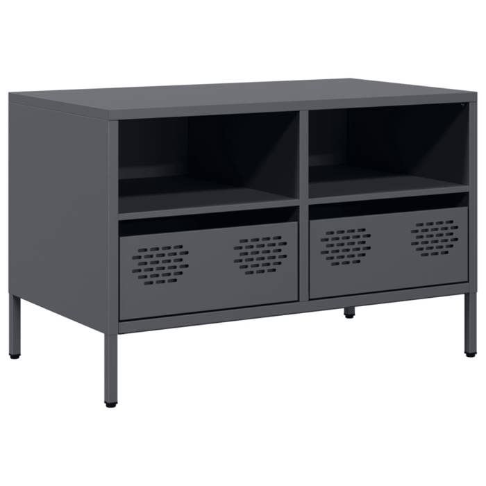 Console TV VENT-FLASH - Banc TV Meuble TV - anthracite 68x39x43,5 cm ...