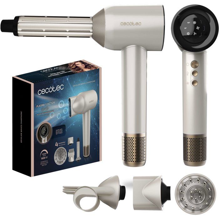 Sèche cheveux CECOTEC DryGlam Waves Champagne