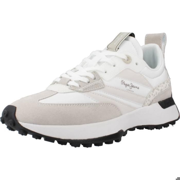 Pepe Jeans Sport > Zapatillas Mujer Modèle Chaussure Pepe Jeans Modèle Lucky Print - Coleur Beige