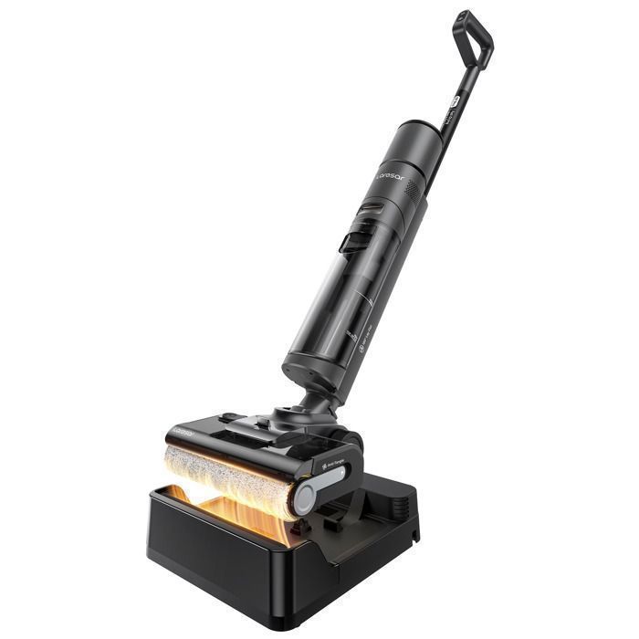 LARESAR S7 Pro Combo Aspirateur Laveur 3-en-1 Sans Fil auto nettoyage 80°C - 180° Flat -Anti-Cheveux - LED -50 min dautonomie