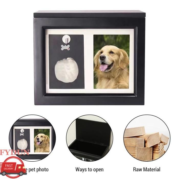 Comparer les prix de FYDUN Urne de chien Urnes commémoratives pour animaux de compagnie pour chiens ou cendres pour chats avec animalerie panier Noir