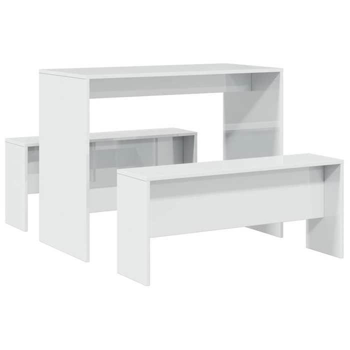 JILLS - Composé dune élégante table et 2 chaises - Ensemble table à manger et bancs 3 pcs - Bois dingénierie OCT45197129 JILLS - Composé dune élégante table et 2 chaises - Ensemble table à manger et bancs 3 pcs - Bois dingénierie OCT45197129