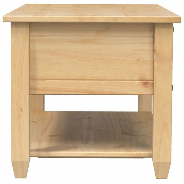 Remise 2026®Petite Table Centrale de salon Brun - Table basse avec tiroirs Corona 100x48x45cm - Bois de pin massif 267 4186214