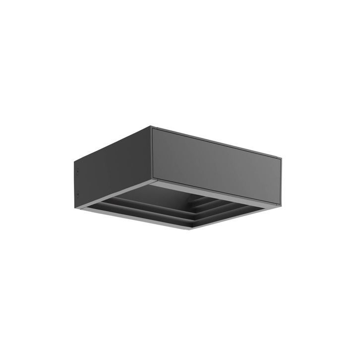 LED Applique Exterieur Ashkan (Moderne) en Gris Métal (1 lampeà) Murale Luminaire Lampe Jardin Eclairage d’exterieur