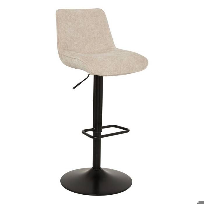 Lot de 2 tabourets de bar Cirea carré H.105cm pivotant beige noir - Atmosphera Créateur dintérieur Lot de 2 tabourets de bar Cirea carré H.105cm pivotant beige noir - Atmosphera Créateur dintérieur