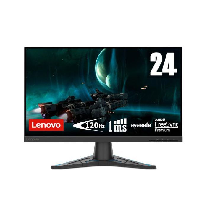 Moniteur sans bordure 24” Lenovo G24e-20 LED VA 120hz Full HD 1920x1080 Grade A
