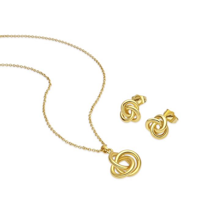 Parure - LUXENTER - Nemao - Or jaune 18 carats - Doré - Garantie 3 ans Parure - LUXENTER - Nemao - Or jaune 18 carats - Doré - Garantie 3 ans