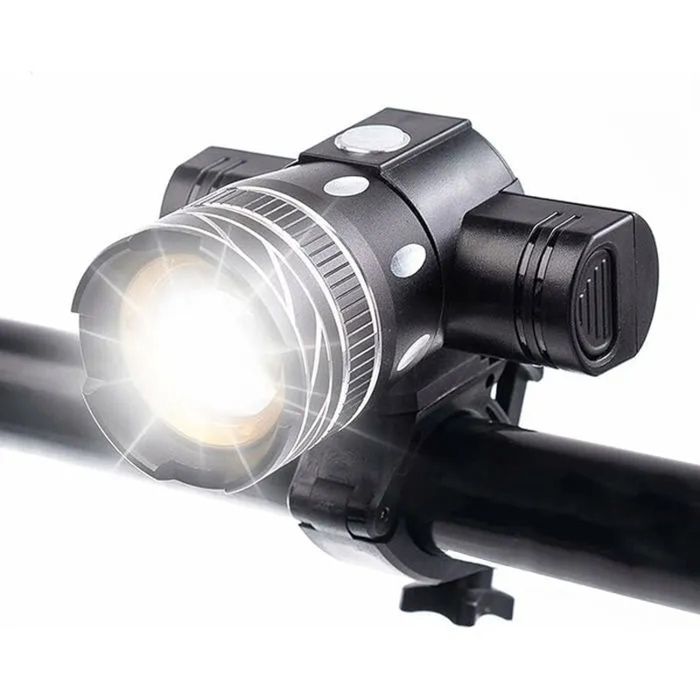Lampe vélo avant rechargeable 5000 lumens LED étanche haute luminosité 6 h dautonomie 3 modes