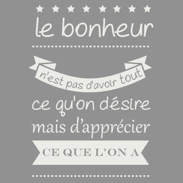 Sticker Texte Citation Maison Le Bonheur 580x800 Mm Adhesif Brillant Blanc Cdiscount Maison Sticker Texte Citation Maison Le Bonheur 580x800 Mm Adhesif Brillant Blanc Cdiscount Maison