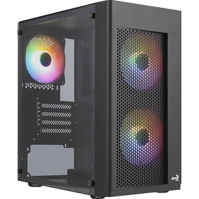 Boîtier PC – AEROCOOL – Hexform G v2 (Noir) – Mini tour – Format Micro-ATX – Sans alimentation