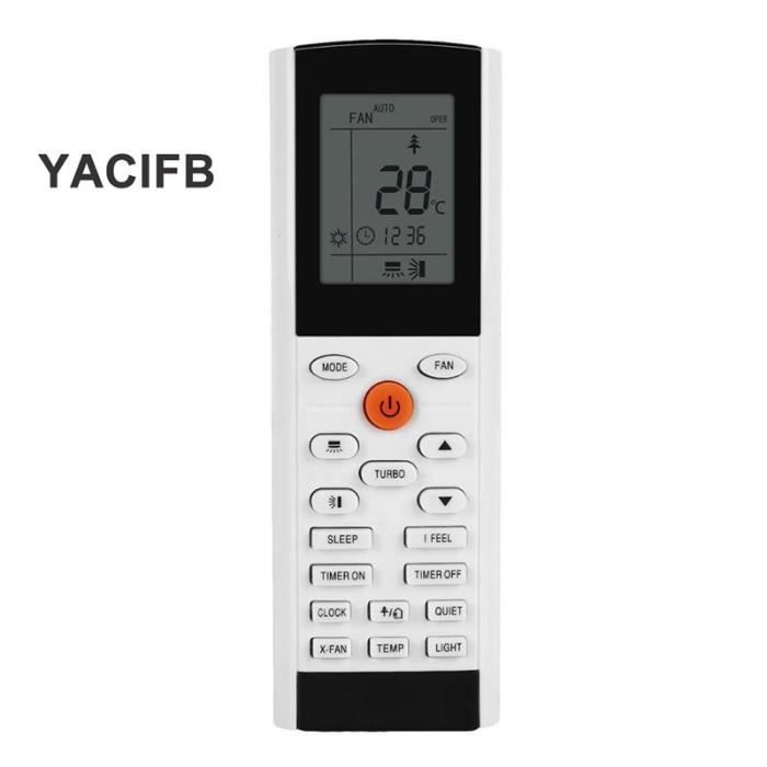 Télécommande De Climatiseur YAC1FB / YAC1FB6 / YAC1FB9 - Compatible Avec Modèles EACS Et ZACS