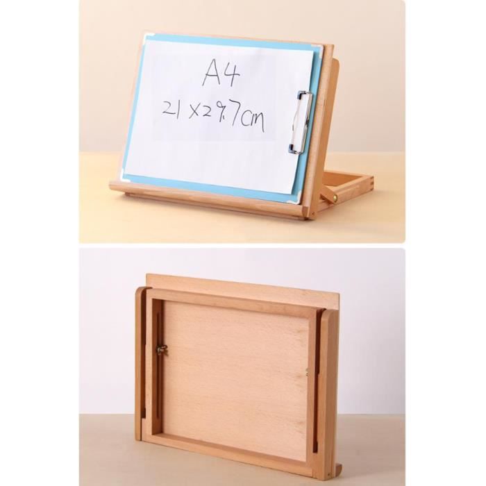 Planche A Dessin En Bois Artiste Reglable Table Chevalet Portable Chevalet Book Holder Plateau Pour Dessiner Achat Vente Chevalet De Peintre Chevalet De Bureau A Dessin Cdiscount