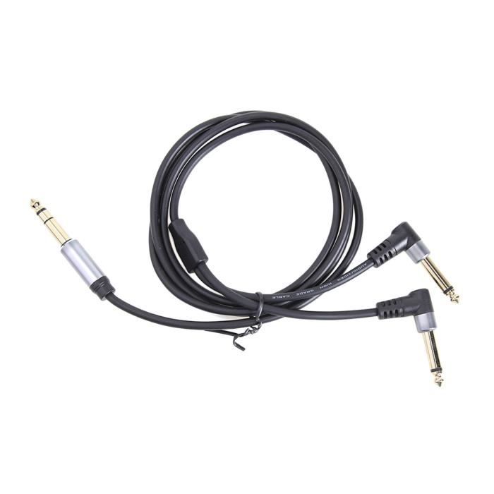 Câble audio répartiteur stéréo 3 voies Ancable TRS 3,5 mm, 1 mâle vers