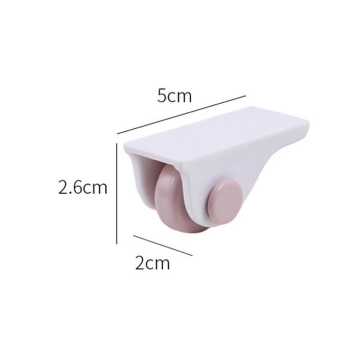 FYSL Mini Roulettes Auto-adhésives 16 Pcs Mini Roulettes En Plastique, Mini Roulettes Pivotantes Auto Petites Roulettes Pour Les Poubelles Et Les Boîtes De Rangement Petits Meubles