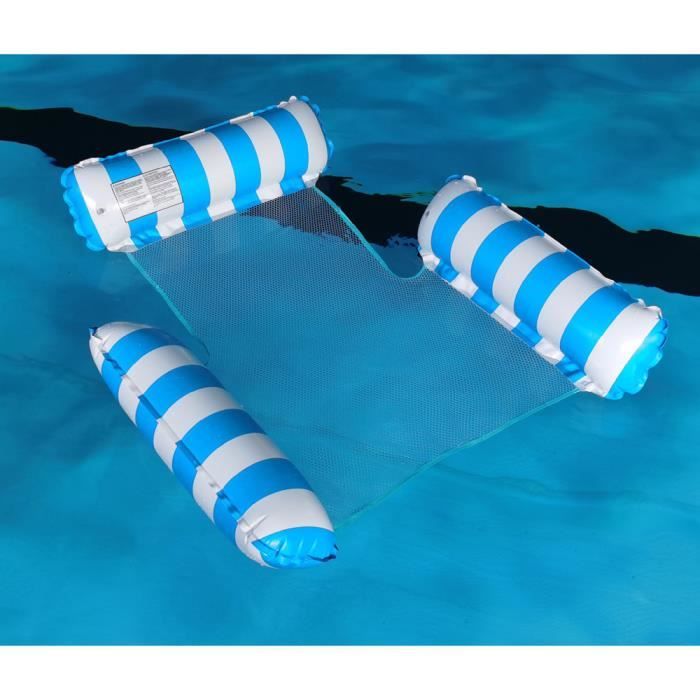Bouée Gonflable Piscine avec Auvent et Porte-Gobelet Intégré et