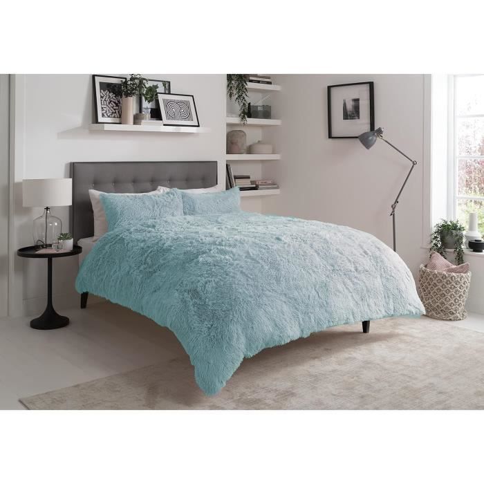 Parure De Lit En Polaire Snuggle NFK – Super Douce, Chaude Et Hypoallergénique, Pour Un Sommeil Cosy (King Size)