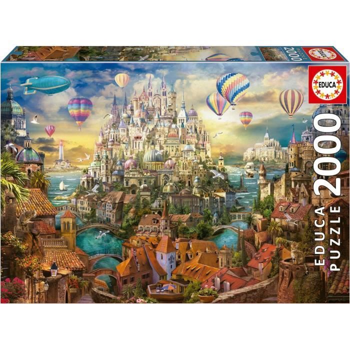 Puzzle de 2000 pièces pour adultes - Educa - City Of Dreams - Varié ...