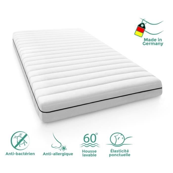Matelas 120x190 Cm Matelas Confort Housse Lavable Matelas 120 X 190 Matelas Premium Oeko Tex Haute Resilience Nuit Confortable Achat Vente Sur Matelas Cdiscount