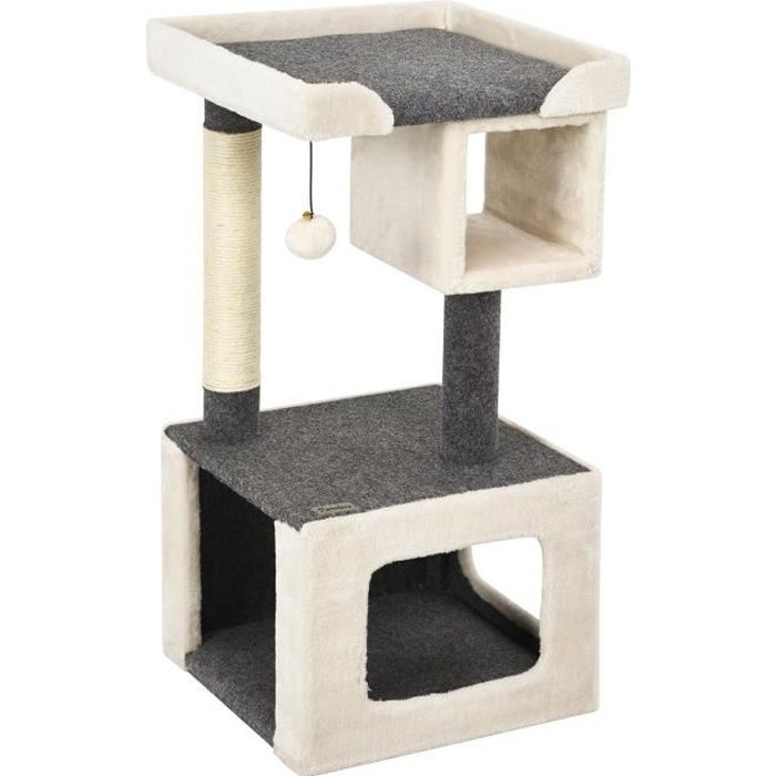 Costway Arbre A Chat 130 X 50 X 50cm Centre D Activite A Chat
