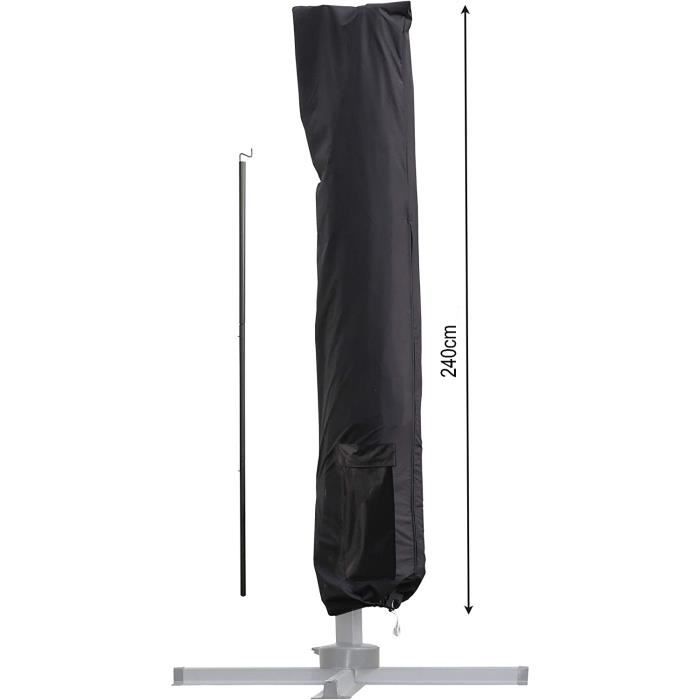 Harrier Housses de Parasol de Luxe en Noir | Net World Sports