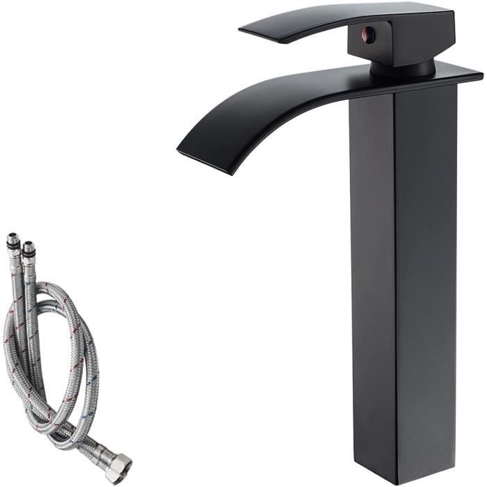 Maynosi Robinet Salle De Bain, Robinet Lavabo Cascade Haut, Haut Mitigeur Vasque à Poser Salle De