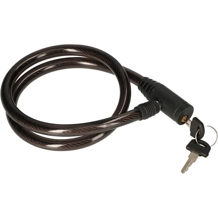 Antivol à Câble ABUS 4408K – Câble Acier Gainé 65 Cm, Niveau Sécurité 2, 2 Clés Incluses, Pour Vélos, Accessoires - 8