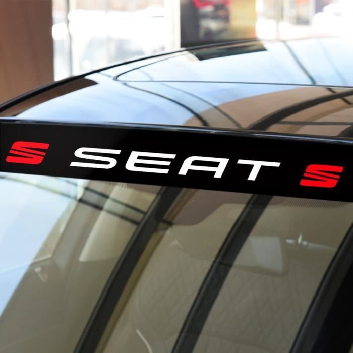 Autocollants de décoration réfléchissants pare-brise avant et arrière  autocollant de Protection solaire pour Seat Leon [EBE22E2] - Cdiscount Auto