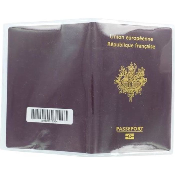 Porte passeport etui housse protection 2 volets couverture - Cdiscount  Bagagerie - Maroquinerie