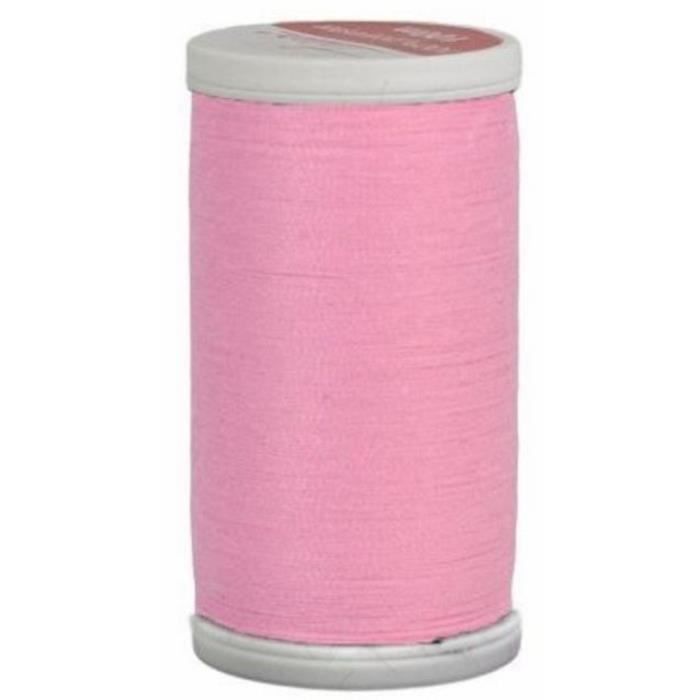 Bobine de fil rose byzantin - 500m - Fabrication française - Oeko- Tex