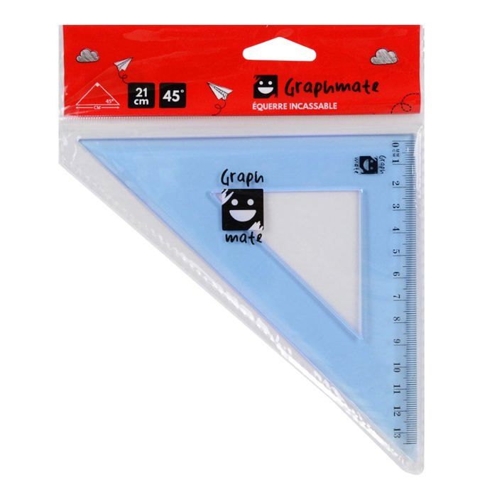 Equerre 21 cm 45 degrés Incassable - Cdiscount Bricolage
