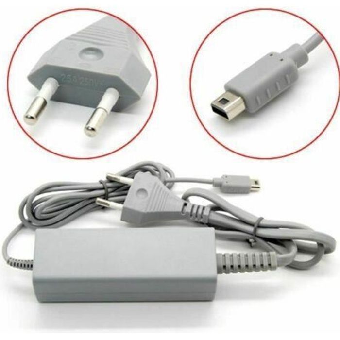 Chargeur alimentation secteur pour Nintendo Wii U Gamepad