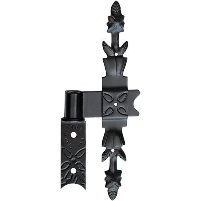 Paumelle De Porte Keymet Ligament Croisé 320 Mm - Cuivre Vernis Noir - Allemagne